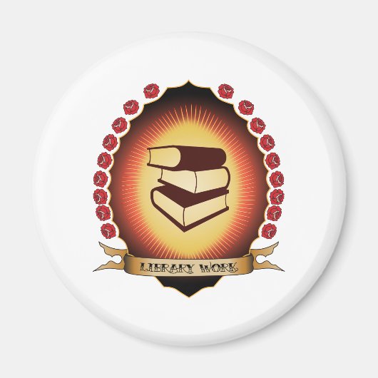 Library Work Mandorla Magnet (Vorne)