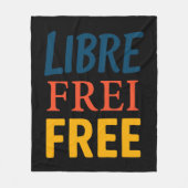 Libre Fleecedecke (Vorderseite)