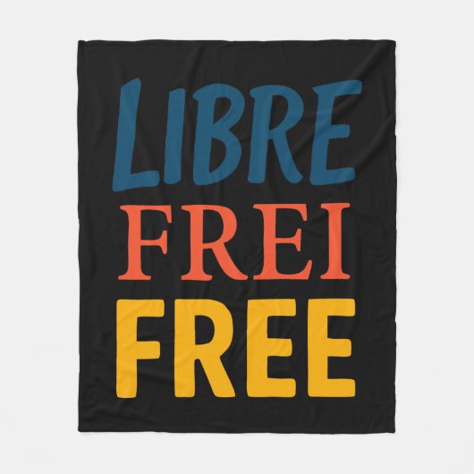 Libre Fleecedecke (Vorderseite)
