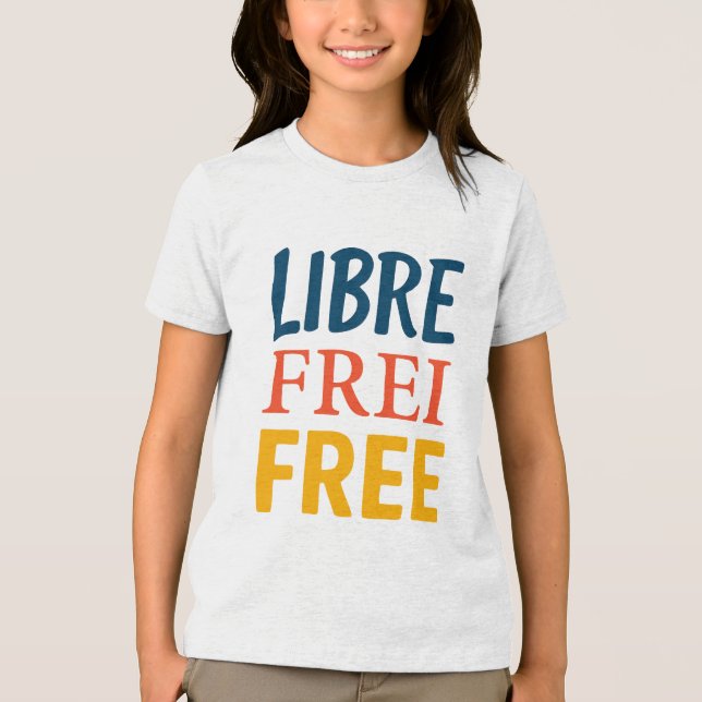 Libre Tri-Blend Shirt (Vorderseite)