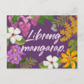 "Libreng mangarap" Philippino Motivierend Postkarte (Vorderseite)
