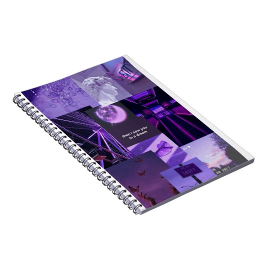 Libreta aesthetic collage lila notizblock (Rechte Seite)
