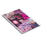 Libreta ästhetische Kollage rosa Notizblock (Rechte Seite)