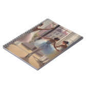 Libreta Bailarinas frente a la ventana Notizblock (Linke Seite)