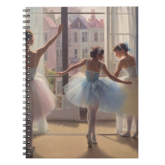 Libreta Bailarinas frente a la ventana Notizblock (Vorderseite)