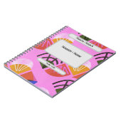 Libreta con espiral, coloridad, editable notizblock (Linke Seite)