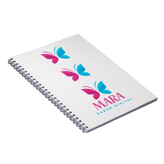 Libreta con Espiral “Mara” – Diseño Digital Modern Notizblock (Rechte Seite)