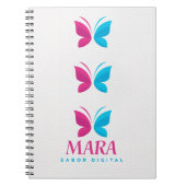 Libreta con Espiral “Mara” – Diseño Digital Modern Notizblock (Vorderseite)