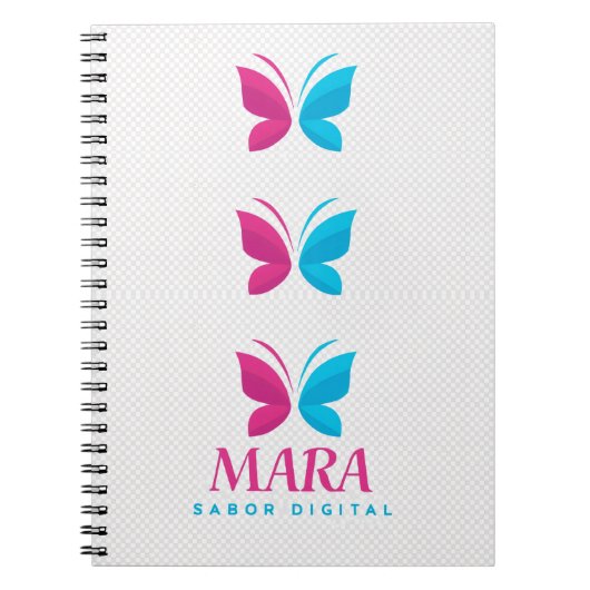 Libreta con Espiral “Mara” – Diseño Digital Modern Notizblock (Vorderseite)