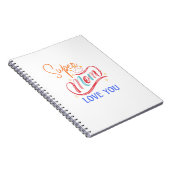 Libreta con espiral Super mom love you Notizblock (Rechte Seite)