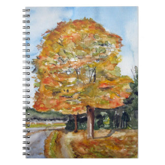 Libreta con Fælledparken en acuarela Notizblock