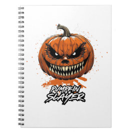 Libreta de Espiral de Halloween Pumpkin Slayer Notizblock