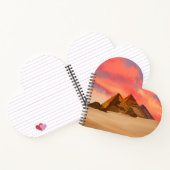 Libreta espiral corazón paisaje pirámides egipto notizblock (Innenseite)