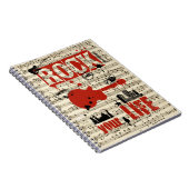 Libreta Rock dein Leben 2 Notizblock (Rechte Seite)