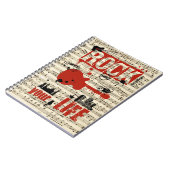Libreta Rock dein Leben 2 Notizblock (Linke Seite)