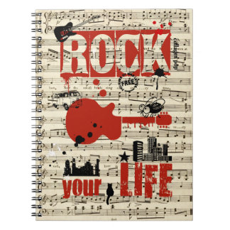 Libreta Rock dein Leben 2 Notizblock