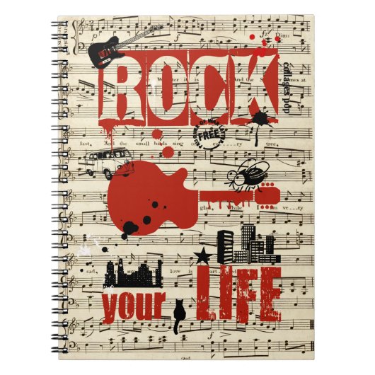 Libreta Rock dein Leben 2 Notizblock (Vorderseite)