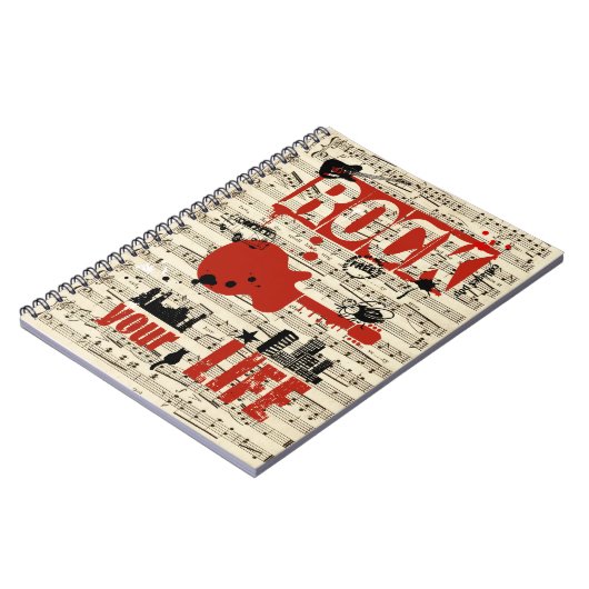 Libreta Rock Ihr Leben 2 Notizblock (Linke Seite)