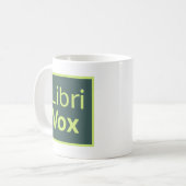 LibriVox-Tasse Kaffeetasse (Vorderseite Links)