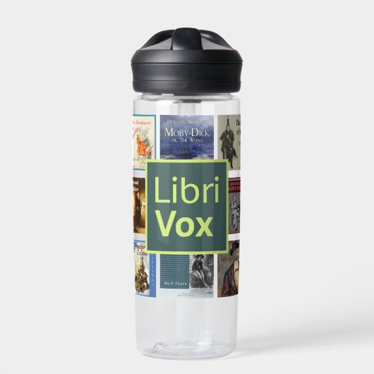 LibriVox Water Bottle Trinkflasche (Vorderseite)