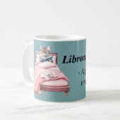 Librocubicularist Leserbuch Liebhaber bibliophile Kaffeetasse (Vorderseite Links)