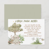 Libros para Bebés Babyduschkarte Dankeskarte (Vorne/Hinten)