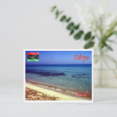 Libya - Beach - Postkarte (Stehend Vorderseite)