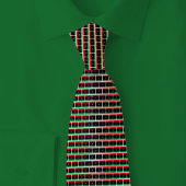 Libya Flag Brick Pattern Krawatte