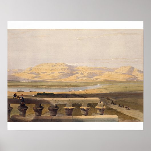 Libyan Chain of Mountains from the Temple of Luxor Poster (Vorne)