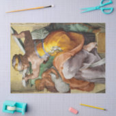 Libyan Sibyl, Sixtinische Kapelle von Michelangelo Seidenpapier (Basteln)