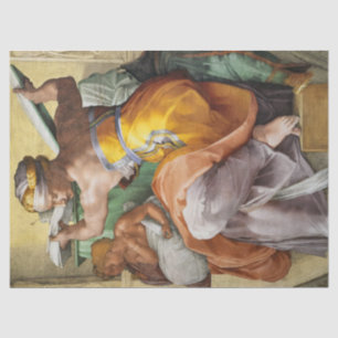 Libyan Sibyl, Sixtinische Kapelle von Michelangelo Seidenpapier