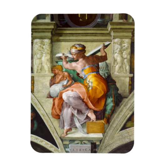 Libyan Sibyl von Michelangelo Magnet (Vertikal)