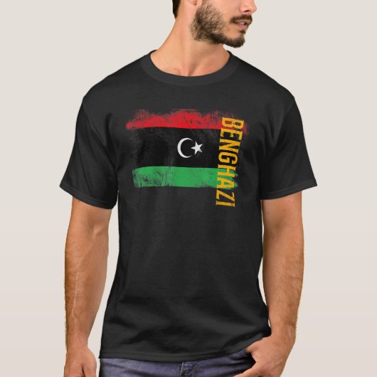 Libyen-Flagge für Libyer Männer Frauen Kinder T-Shirt (Vorderseite)