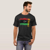 Libyen-Flagge für Libyer Männer Frauen Kinder T-Shirt (Vorne ganz)