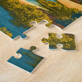 Libyen Illustration Reise Kunst Vintage Puzzle (Seite)