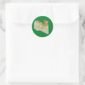 Libyen-Kartenaufkleber Runder Aufkleber (Tasche)