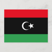 Libyen (libysche Flagge Postkarte) Postkarte (Vorderseite)