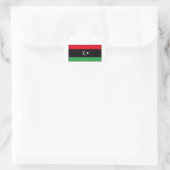 Libyen - libysche Flagge Runder Aufkleber (Tasche)
