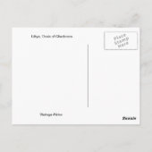 Libyen, Oase von Ghadames Postkarte (Rückseite)