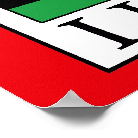 Libyen Poster (Ecke)