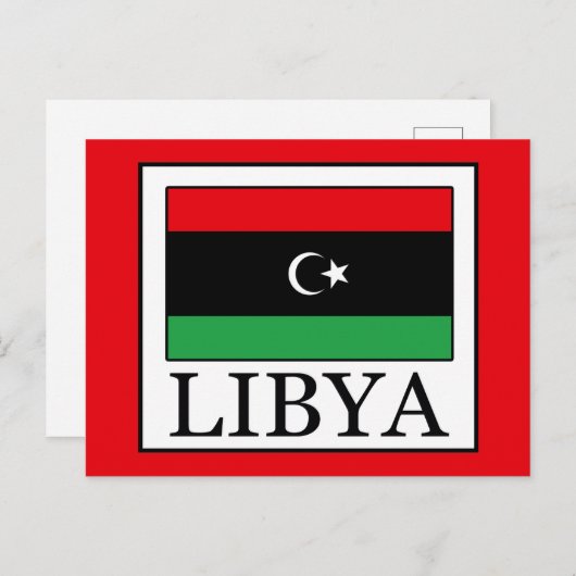 Libyen Postkarte (Vorne/Hinten)