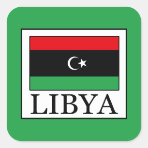 Libyen Quadratischer Aufkleber