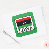 Libyen Quadratischer Aufkleber (Umschlag)