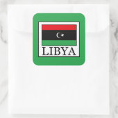 Libyen Quadratischer Aufkleber (Tasche)
