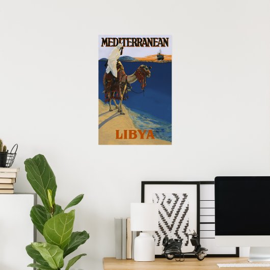 Libyen-Reiseplakat Poster (Heimbüro)