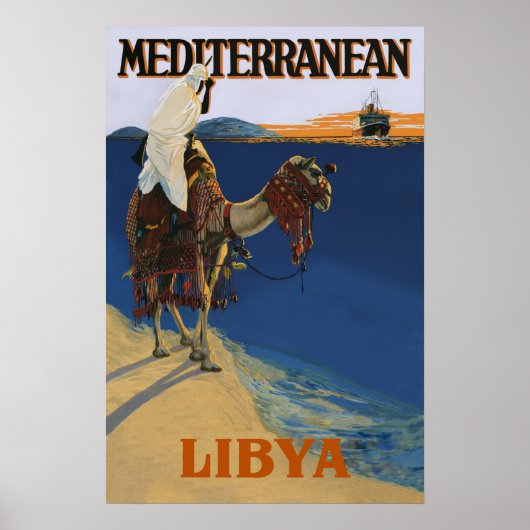 Libyen-Reiseposter Poster (Vorne)