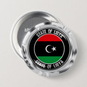 Libyen-Runde Button (Vorne & Hinten)