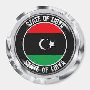 Libyen-Runde Magnet