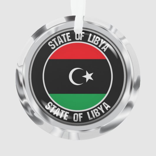 Libyen-Runde Ornament (Rückseite)