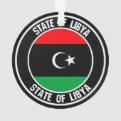 Libyen-Runde Ornament (Rückseite)